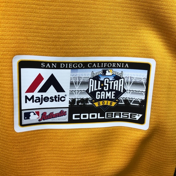 Majestic Mookie Betts American MLB Yellow Jersey - Picture 4 of 7